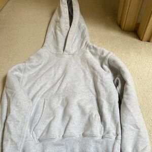 Aritzia Cozy Fleece Perfect Hoodie “heather cloud white”